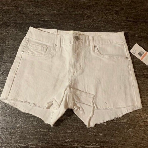 Jessica Simpson Pants - Jessica‎ Simpson White Cutoff Jeans Shorts Size 26 Kiss Me Denim Shorts NWT